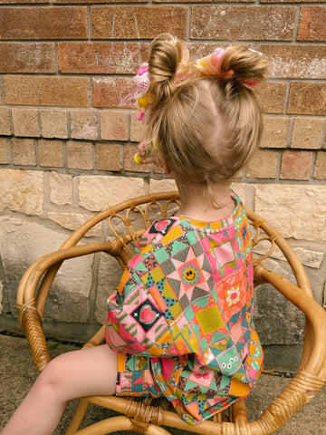 dopamine patchwork slouchy set